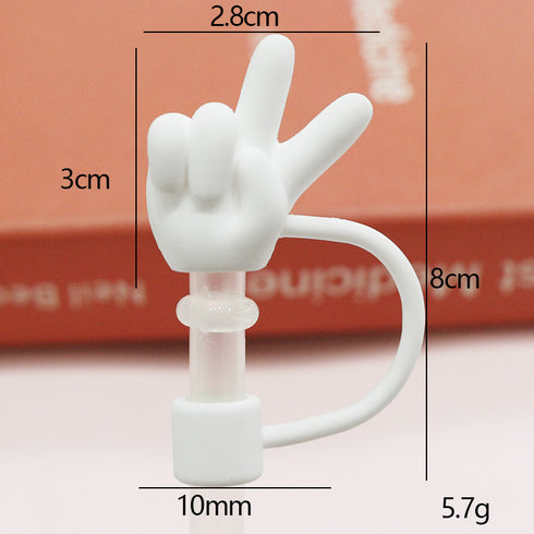 Cute Cartoon Silicone Straw Cap Dust PlugTumbler Straw Toppers for Tumblers, Dust-Proof Drinking Straw Caps for Reusable Straws Tips